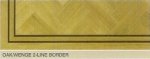 GOLD LEAF OAK WENGE 2 LINE BORDER SOLID WOOD FLOORING